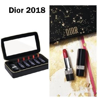 ディオール(Dior)のディオール　ホリデー　2018 クリスマスコフレ　リップ　セット　一日だけ出品　(コフレ/メイクアップセット)