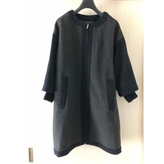 プレーンクロージング(PLAIN CLOTHING)のノーカラー コート PLAIN CLOTHING (ロングコート)