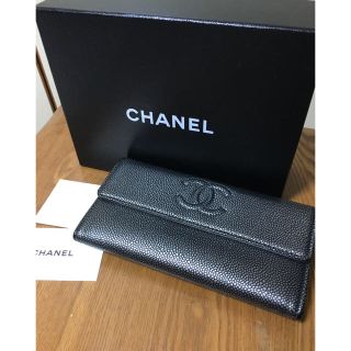 シャネル(CHANEL)のシャネル  長財布 グレー 正規品(財布)