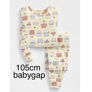 ベビーギャップ(babyGAP)の【新品】105cm  長袖パジャマ カップケーキ ねこカップケーキ柄 ネコ(パジャマ)