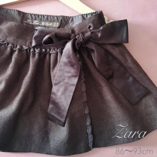 ザラキッズ(ZARA KIDS)のお値下げ♡ZARA ザラ ｜ウール リボン スカート⑅⿻86〜93(スカート)