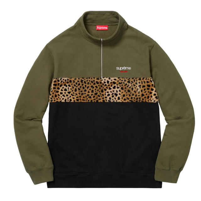 Supreme(シュプリーム)の18aw Supreme Leopard Panel Half Zip  メンズのトップス(スウェット)の商品写真