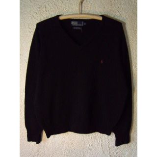 ポロラルフローレン(POLO RALPH LAUREN)の1713　ポロ　ラルフローレン　ラムウール　100％　Vネック　ニット　セーター(ニット/セーター)