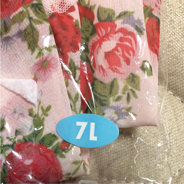 新品未使用)花柄シフォンベビードール&タップパンツセット 7L レディースのルームウェア/パジャマ(ルームウェア)の商品写真
