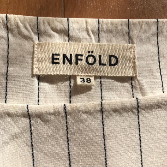 ENFOLD(エンフォルド)の[美品]enfold ストライプリネンシャツ レディースのトップス(シャツ/ブラウス(長袖/七分))の商品写真