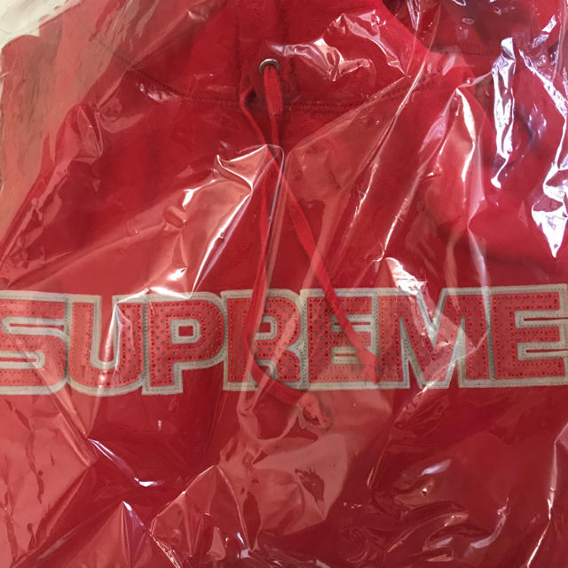 トップスsupreme 18aw パーカー 赤 L