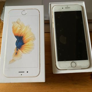 アップル(Apple)の美品Apple iPhone6S 128GB シムフリー ゴールド(スマートフォン本体)