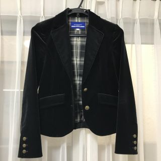 バーバリーブルーレーベル(BURBERRY BLUE LABEL)のバーバリーブルーレーベルのジャケット黒(テーラードジャケット)