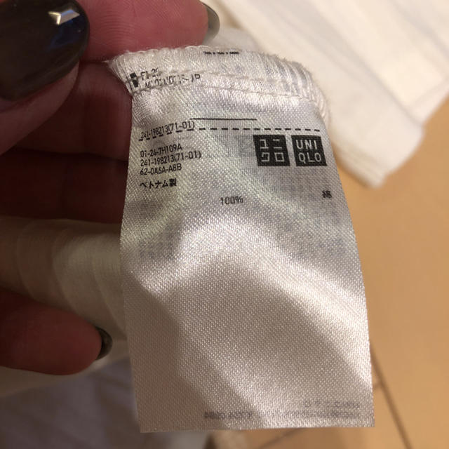 UNIQLO(ユニクロ)のUNIQLO  リブボートネック 七分袖 半袖 レディースのトップス(カットソー(長袖/七分))の商品写真