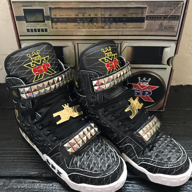 SPX(エスピーエックス)の30AL様専用 SPX BLACK PUNK SNEAKER メンズの靴/シューズ(スニーカー)の商品写真