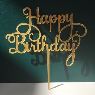 新品 ケーキトッパー    happy  birthday 誕生日 バースデー(その他)