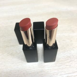 ミシャ(MISSHA)の［ほぼ新品 2本セット］オピュ トゥルーベルベットリップスティック(口紅)