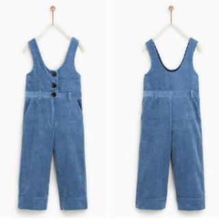 ザラキッズ(ZARA KIDS)のZARA KIDS  女の子  キュロットオーバーオール(ワンピース)