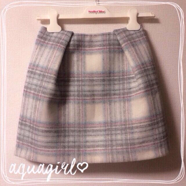 aquagirl(アクアガール)の今季aquagirl完売チェックスカート レディースのスカート(ミニスカート)の商品写真
