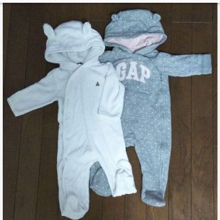 ベビーギャップ(babyGAP)のアチョ様専用　ロンパース　グレードット　単品　ベビーギャップ(ロンパース)