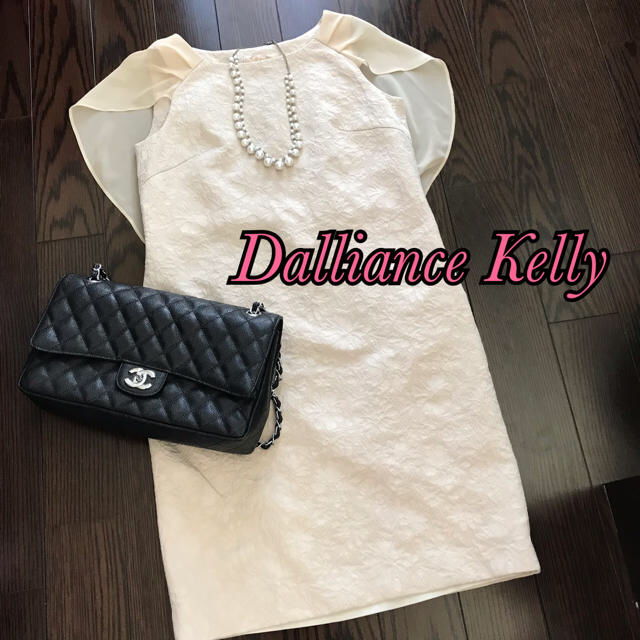 anatelier(アナトリエ)の日本製 着画有♡パーティドレス♡シフォン♡ dalliance kelly レディースのワンピース(ひざ丈ワンピース)の商品写真