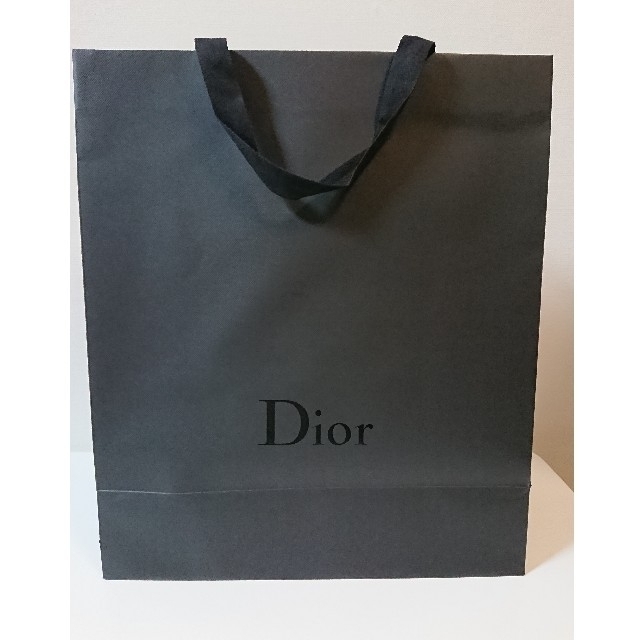 Christian Dior(クリスチャンディオール)の【大】Dior ディオール 紙袋 ショッパー 黒   大きめ レディースのバッグ(ショップ袋)の商品写真