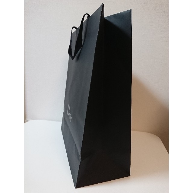 Christian Dior(クリスチャンディオール)の【大】Dior ディオール 紙袋 ショッパー 黒   大きめ レディースのバッグ(ショップ袋)の商品写真