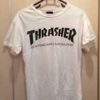 THRATHER迷彩ロゴ入り白Tシャツ(Tシャツ(半袖/袖なし))