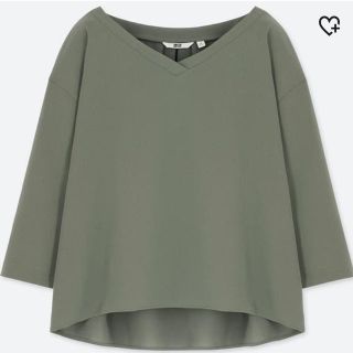 ユニクロ(UNIQLO)のユニクロ ドレープブラウス XXL(シャツ/ブラウス(長袖/七分))