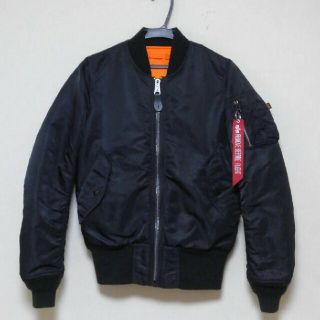 アルファインダストリーズ(ALPHA INDUSTRIES)のアルファ MA-1 TIGHT フライトジャケット【ブラック★希少XXSサイズ】(フライトジャケット)