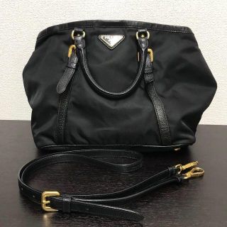 プラダ(PRADA)のプラダ　ハンドバッグ　2way　テスート レザー(ハンドバッグ)