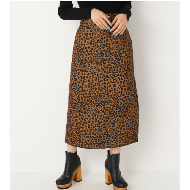 SLY(スライ)のSLY💙今期💙新作💙レオパード柄ミディスカート💙Ｓ💙 レディースのスカート(ひざ丈スカート)の商品写真