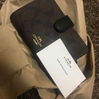 コーチ(COACH)のcoach 二つ折り財布 ブラウン(財布)