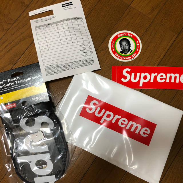 Supreme(シュプリーム)のSealine Seapoach 赤 黒 large メンズのファッション小物(コインケース/小銭入れ)の商品写真