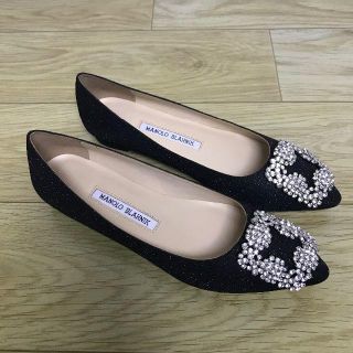 MANOLO BLAHNIK - MANOLO BLAHNIK フラットパンプス ハンギシ フラット ...