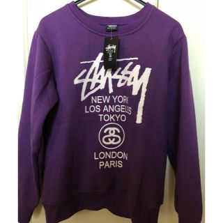 ステューシー(STUSSY)の[新品]STUSSY トレーナー パープル💜(トレーナー/スウェット)