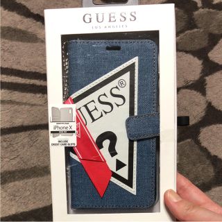 iPhoneX guess手帳型ケース(iPhoneケース)