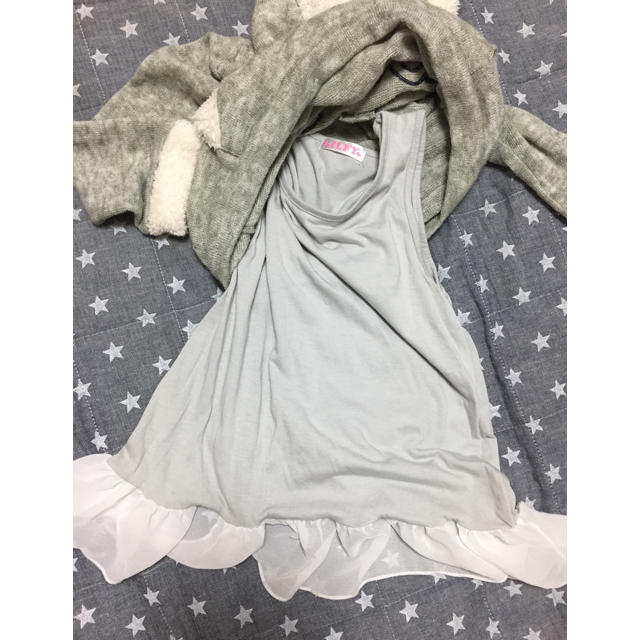 しまむら(シマムラ)の女の子チュニックワンピ、130 キッズ/ベビー/マタニティのキッズ服女の子用(90cm~)(ワンピース)の商品写真