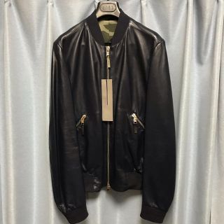 ディオールオム(DIOR HOMME)の定価62万 16SS ディオールオム diorhommeラムレザーブルゾン 46(ブルゾン)