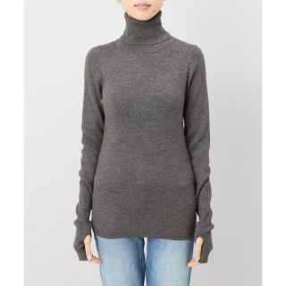 アパルトモンドゥーズィエムクラス(L'Appartement DEUXIEME CLASSE)の2018 L'Appartement タートルネック Rib Knit ベージュ(ニット/セーター)