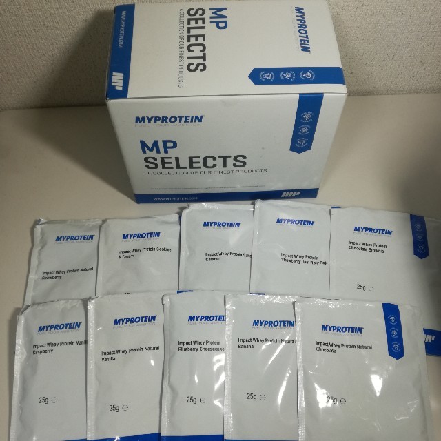 MYPROTEIN(マイプロテイン)のお値下げ☆マイプロテイン　MYPROTEIN 25g　10パックセット　 食品/飲料/酒の健康食品(プロテイン)の商品写真