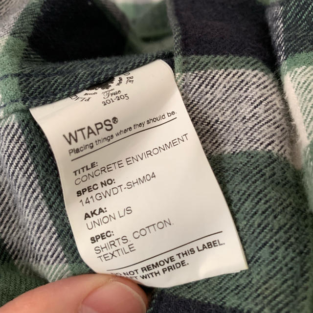 WTAPS ダブルタップス union LS チェック シャツ L 3