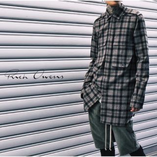 リックオウエンス(Rick Owens)のRick Owens 16fw plaid flannel shirt 売り切り(シャツ)