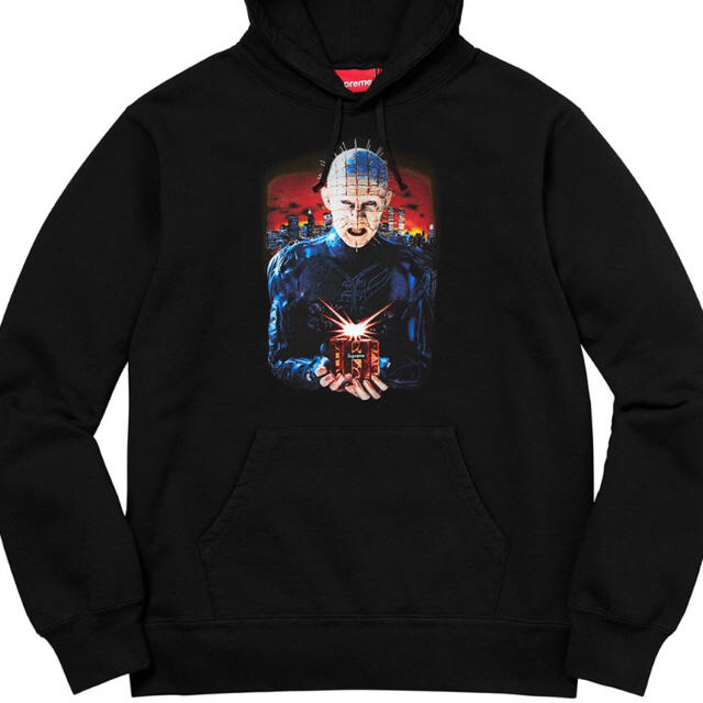 Supreme ヘルレイザープルオーバーパーカー黒赤 Lサイズ パーカー