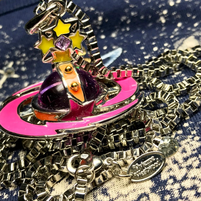 Vivienne Westwood(ヴィヴィアンウエストウッド)のヴィヴィアン シューティングスター パープル ネックレス レディースのアクセサリー(ネックレス)の商品写真