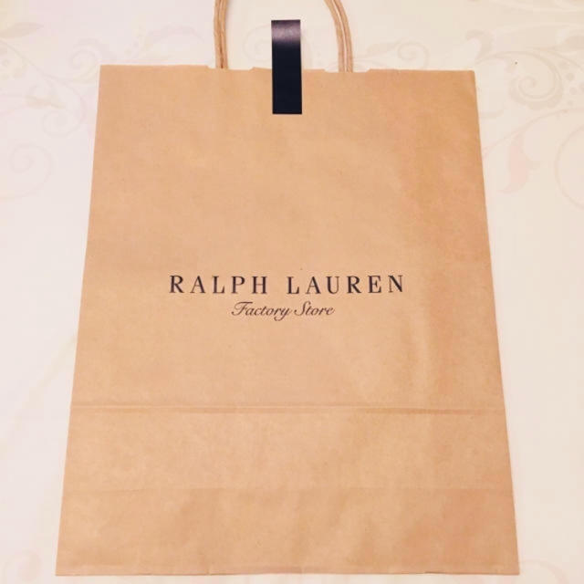 Ralph Lauren(ラルフローレン)の新品 未使用 ラルフローレン ショッパー 大 インテリア/住まい/日用品のオフィス用品(ラッピング/包装)の商品写真