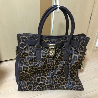 Michael Kors - マイケルコース レオパード ハラコ バッグの通販 by