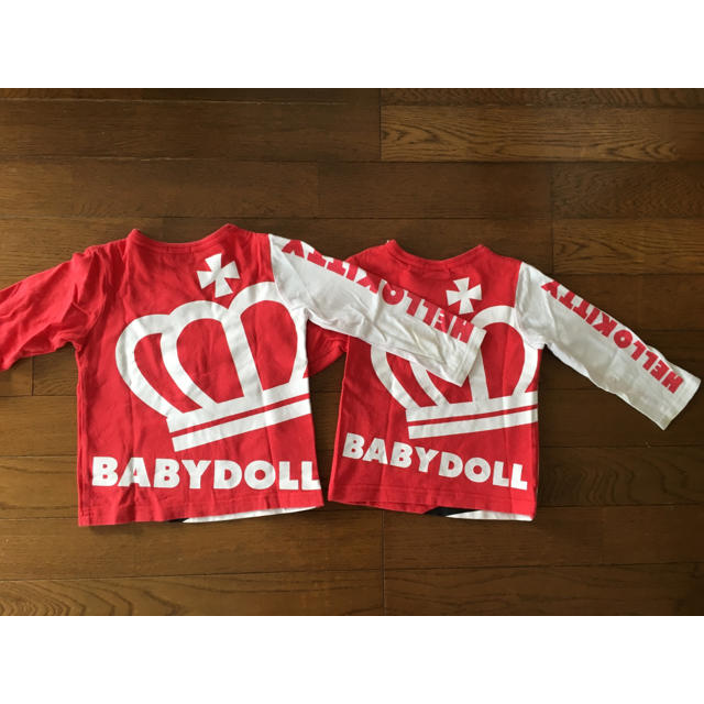 BABYDOLL(ベビードール)のキティーロンT2枚セット(100/90) キッズ/ベビー/マタニティのキッズ服女の子用(90cm~)(Tシャツ/カットソー)の商品写真