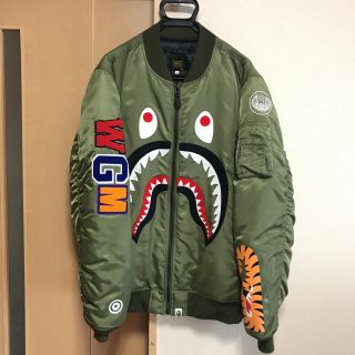 A BATHING APE - A BATHING APE ma1 シャーク ジャケットの通販 by