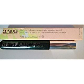 クリニーク(CLINIQUE)の【未開封】 クリニーク マスカラ 　大容量 ７ml 黒　ハイインパクトマスカラ(マスカラ)