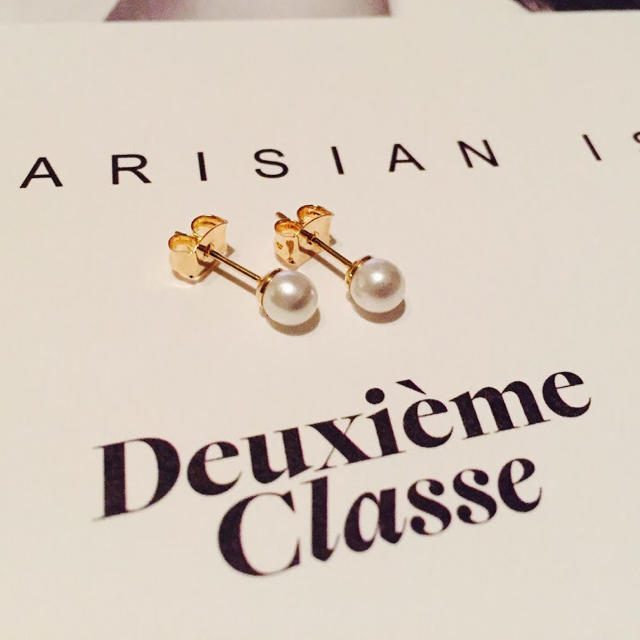 ★新品 DEUXIEME CLASSE ドゥーズィエムクラス 一粒パールピアス