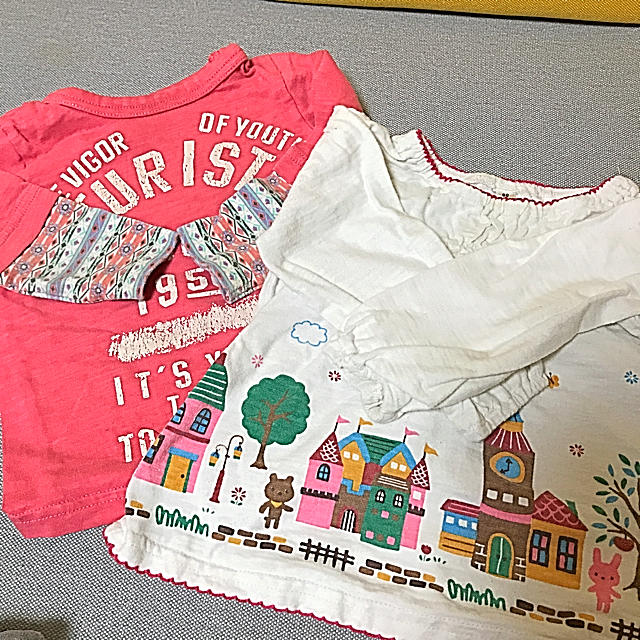 西松屋(ニシマツヤ)の専用    セット売り☆女の子☆80サイズ キッズ/ベビー/マタニティのベビー服(~85cm)(シャツ/カットソー)の商品写真