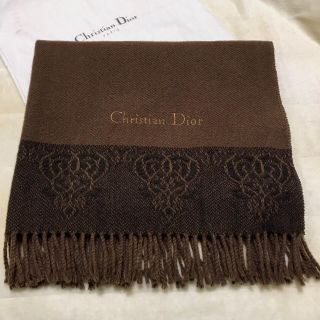 ディオール(Christian Dior) マフラー/ショール(レディース)（ブラウン ...