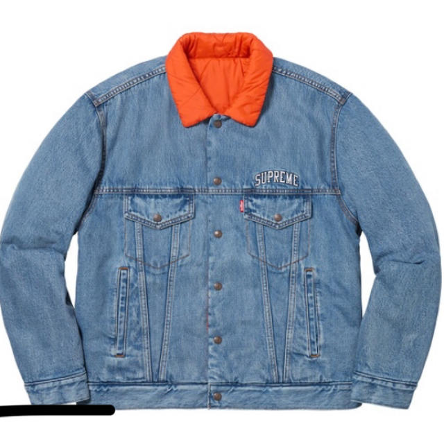 玄関先迄納品 Supreme Levi´s Reversible Trucker Jacket - bhmtextil