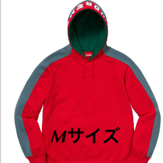 シュプリーム(Supreme)のsupreme Paneled Hooded Sweatshirt Red M(パーカー)